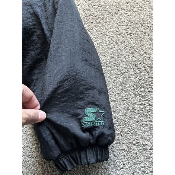 Vintage 1990s Starter Reversible Padded Puffer quilt Jacket Men's size L - Picture 3 of 10